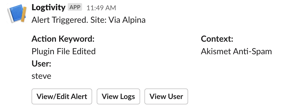 How to Get an Alert for Plugin File Edits in WordPress - Logtivity
