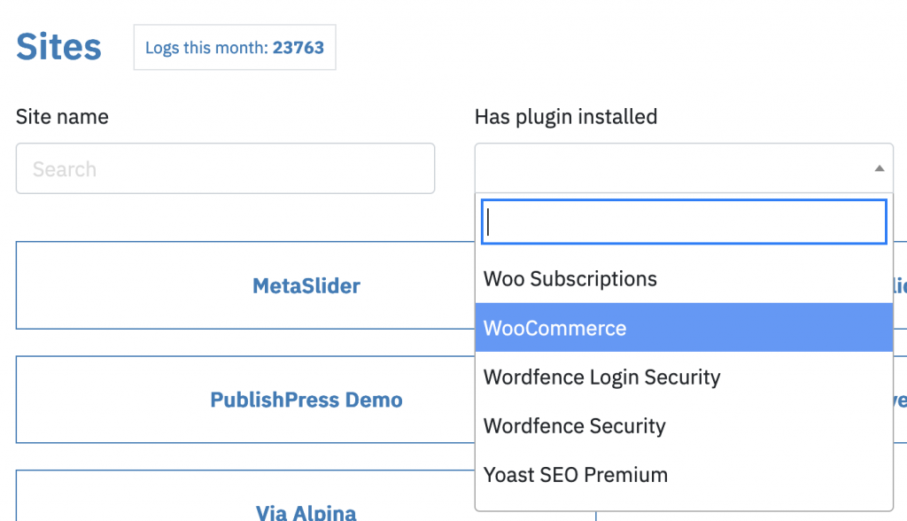 Plugin filter in Logtivity 3.0